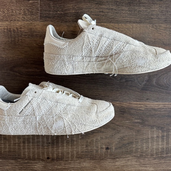 Adidas Y-3 Gazelle Off White Sashiko Men's Yohji Yamamoto Size 12 Retail $330 - Picture 1 of 13